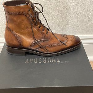 Thursday Wingtip Dress Boot size 9.5